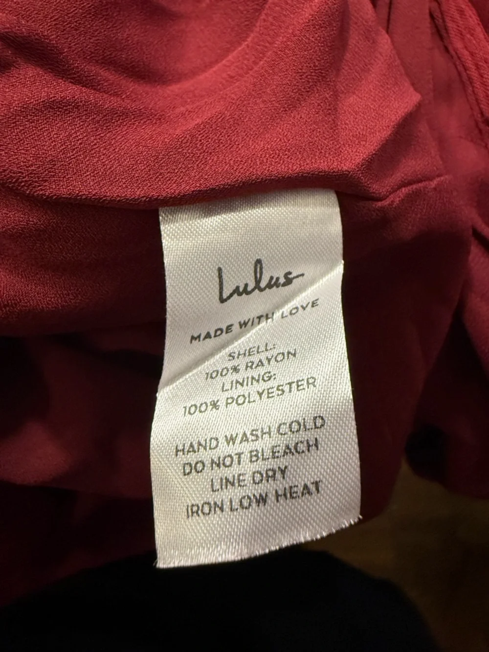 Lulus Red Wrap Maxi Dress Size Medium Flutter Sleeve Tie Waist Romantic NWT - Picture 6 of 7